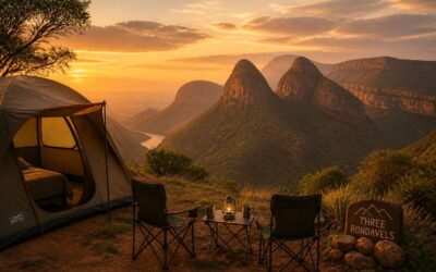 Stay at Campgrounds The Three Rondavels for mountain views.